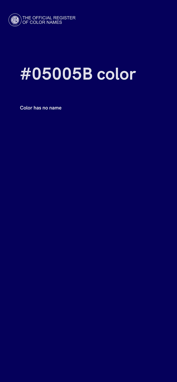 #05005B color image