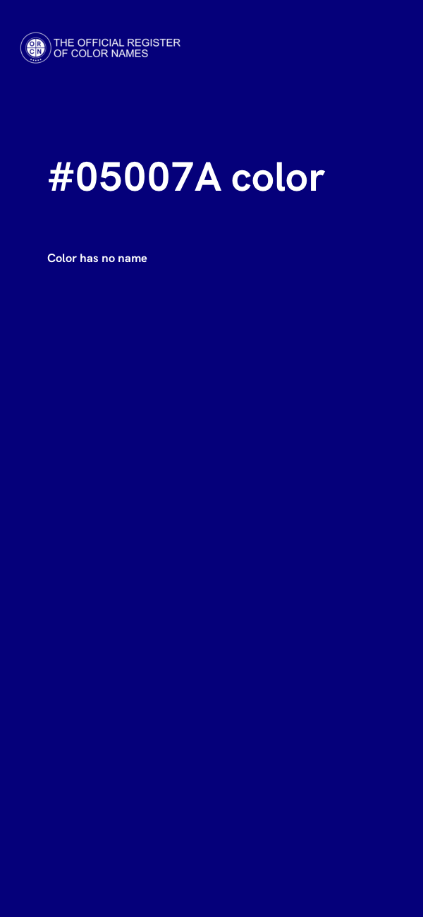 #05007A color image