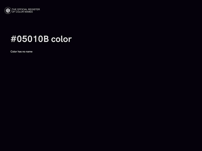 #05010B color image