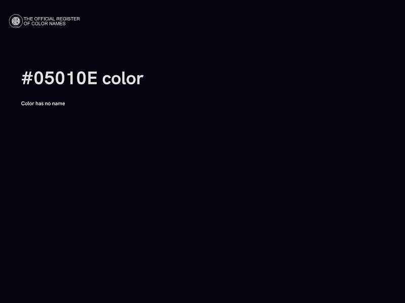 #05010E color image