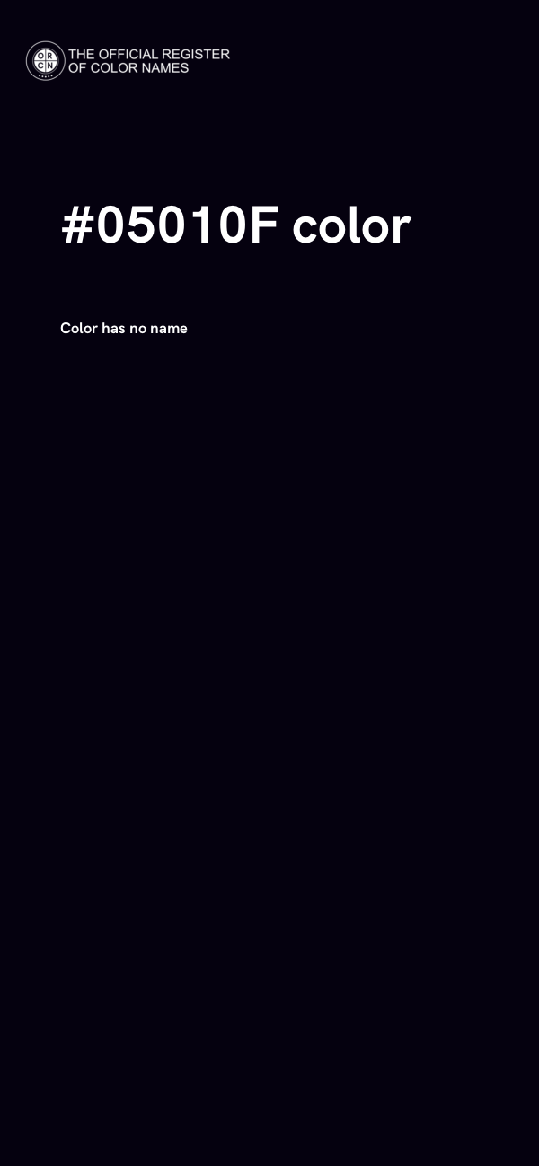 #05010F color image