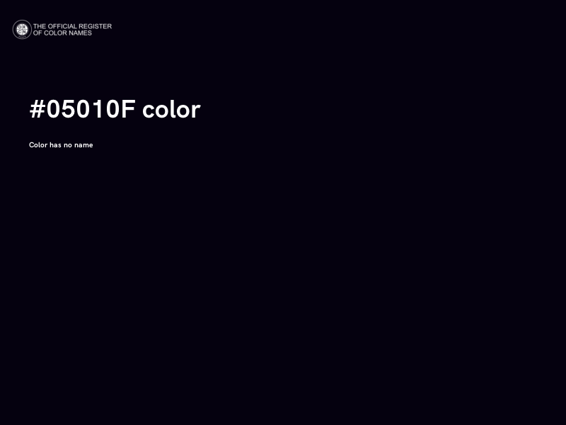 #05010F color image