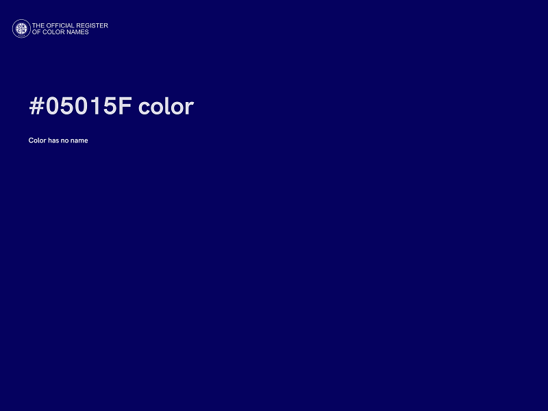 #05015F color image