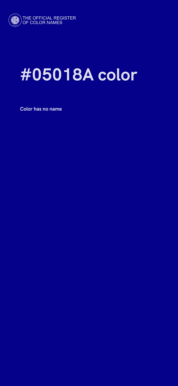 #05018A color image