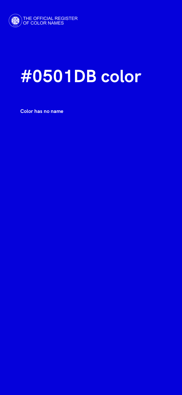 #0501DB color image