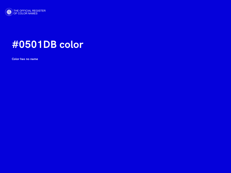 #0501DB color image