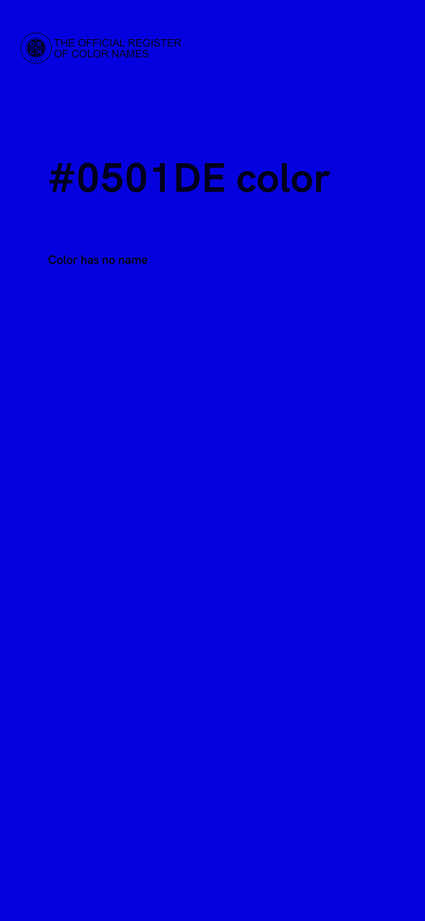 #0501DE color image