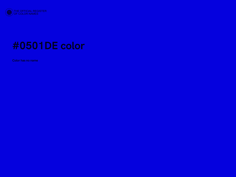 #0501DE color image