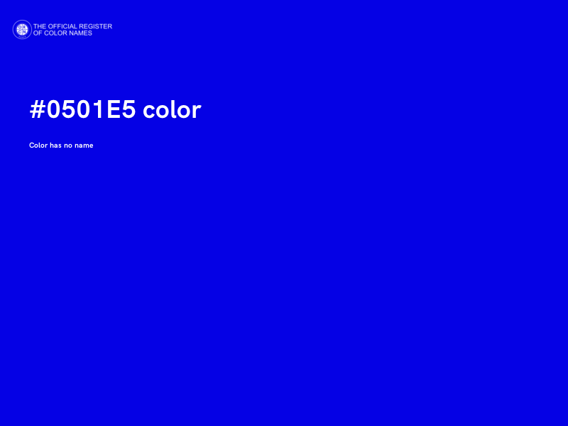 #0501E5 color image