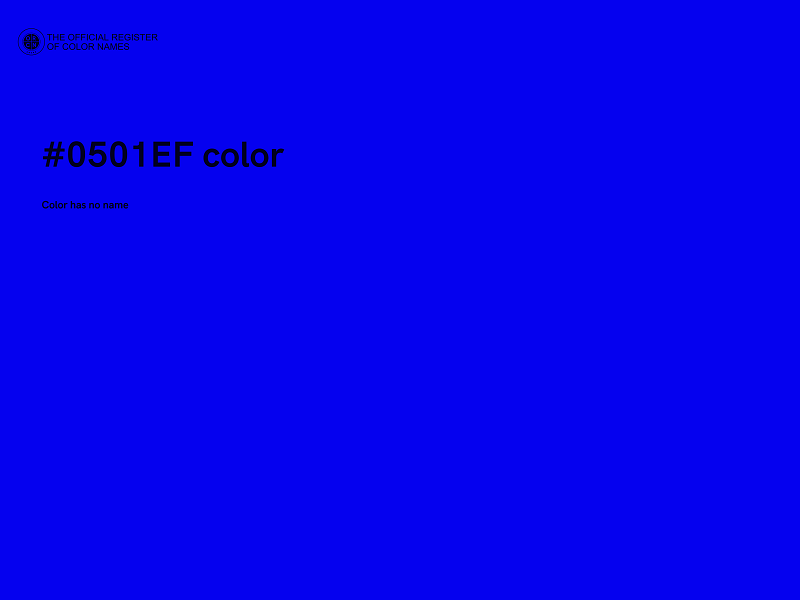 #0501EF color image