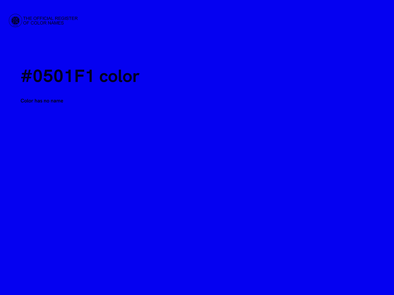 #0501F1 color image