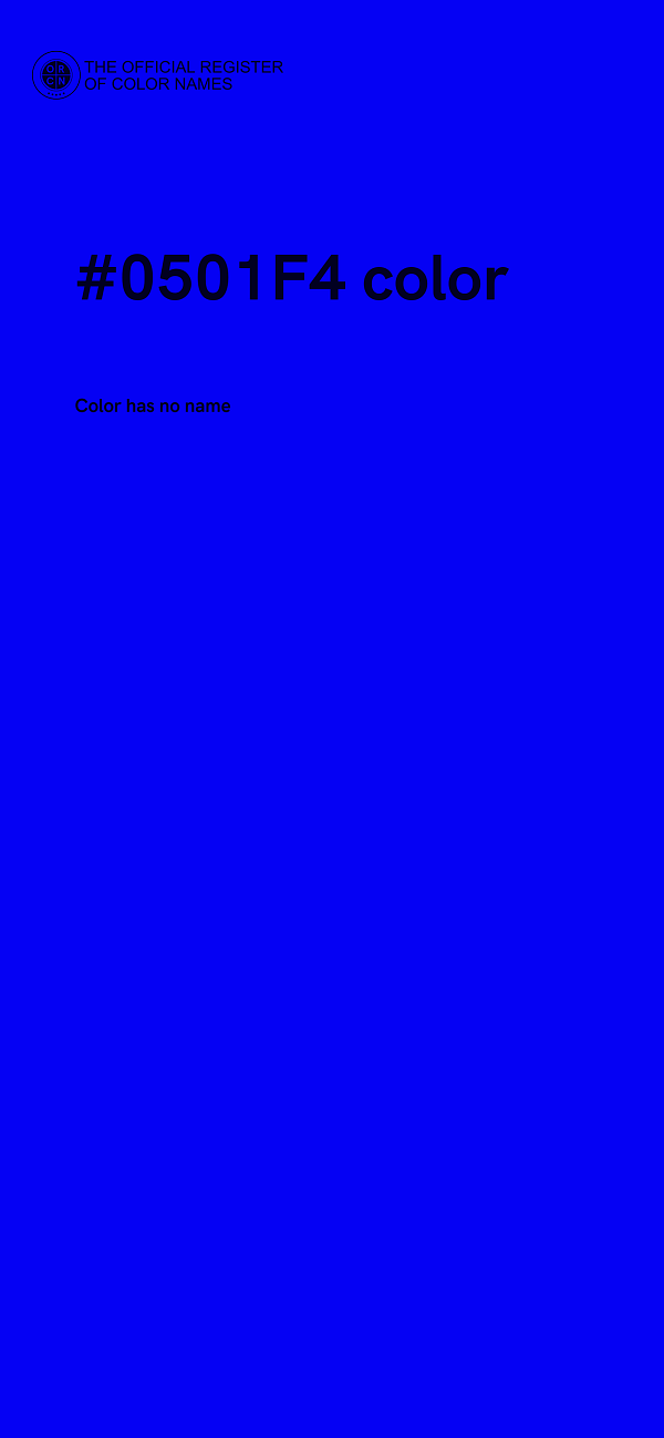 #0501F4 color image