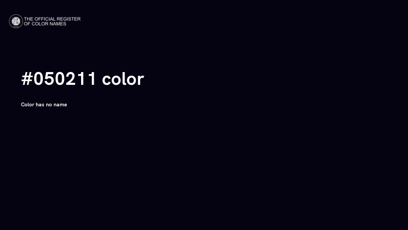 #050211 color image