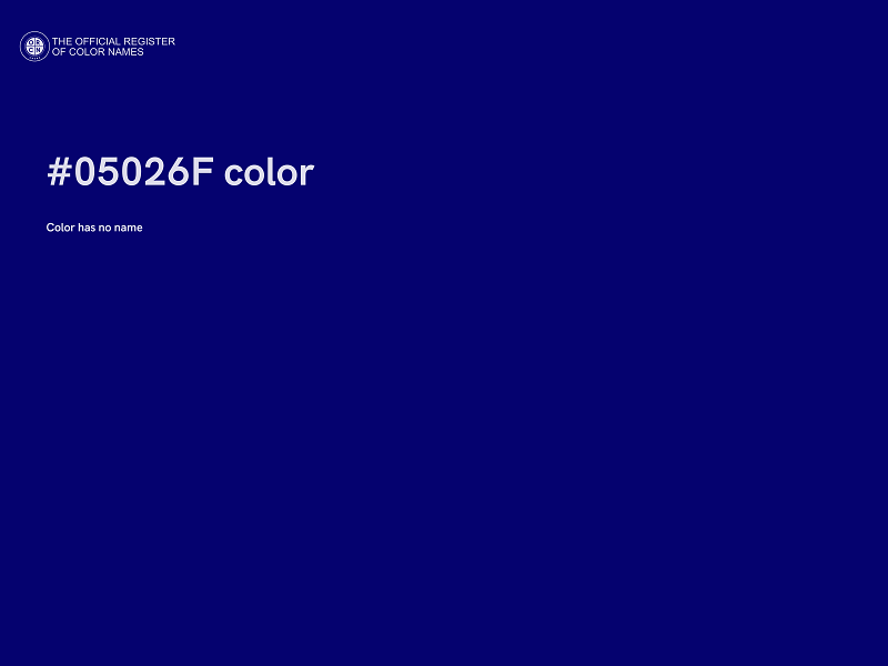 #05026F color image