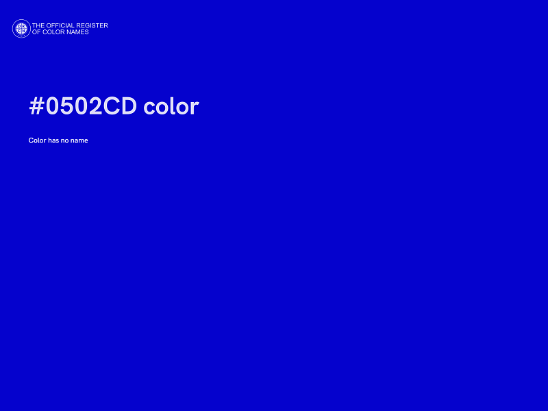 #0502CD color image