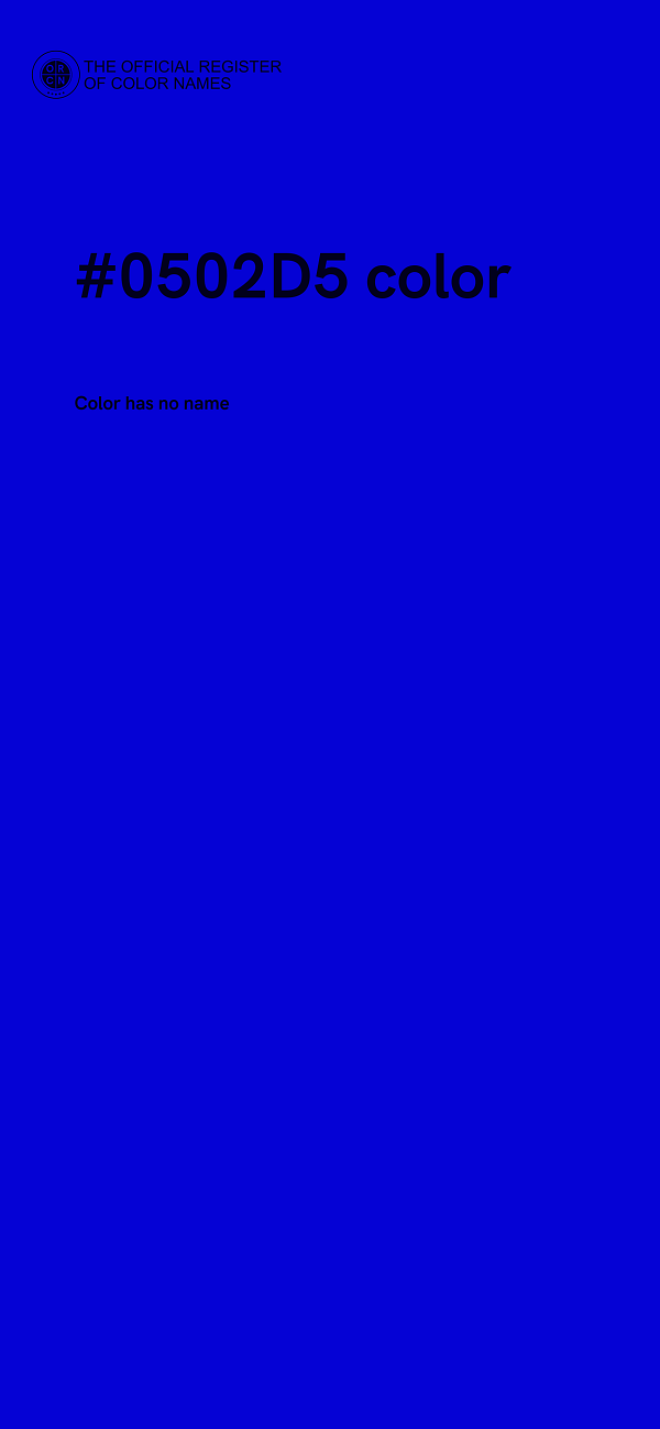 #0502D5 color image