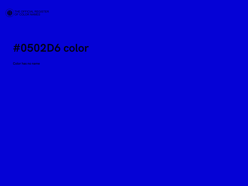 #0502D6 color image