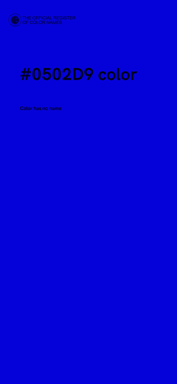 #0502D9 color image