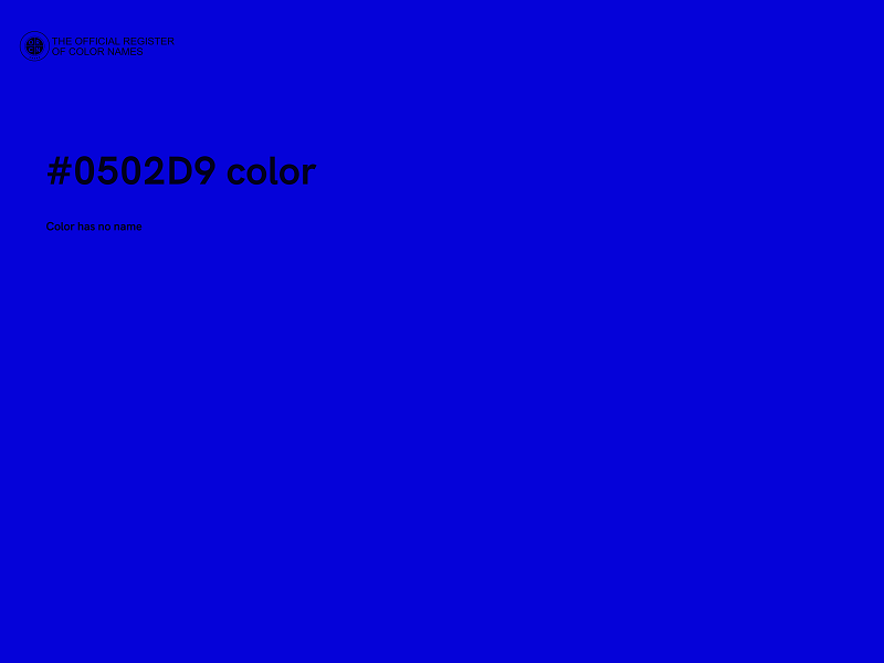 #0502D9 color image