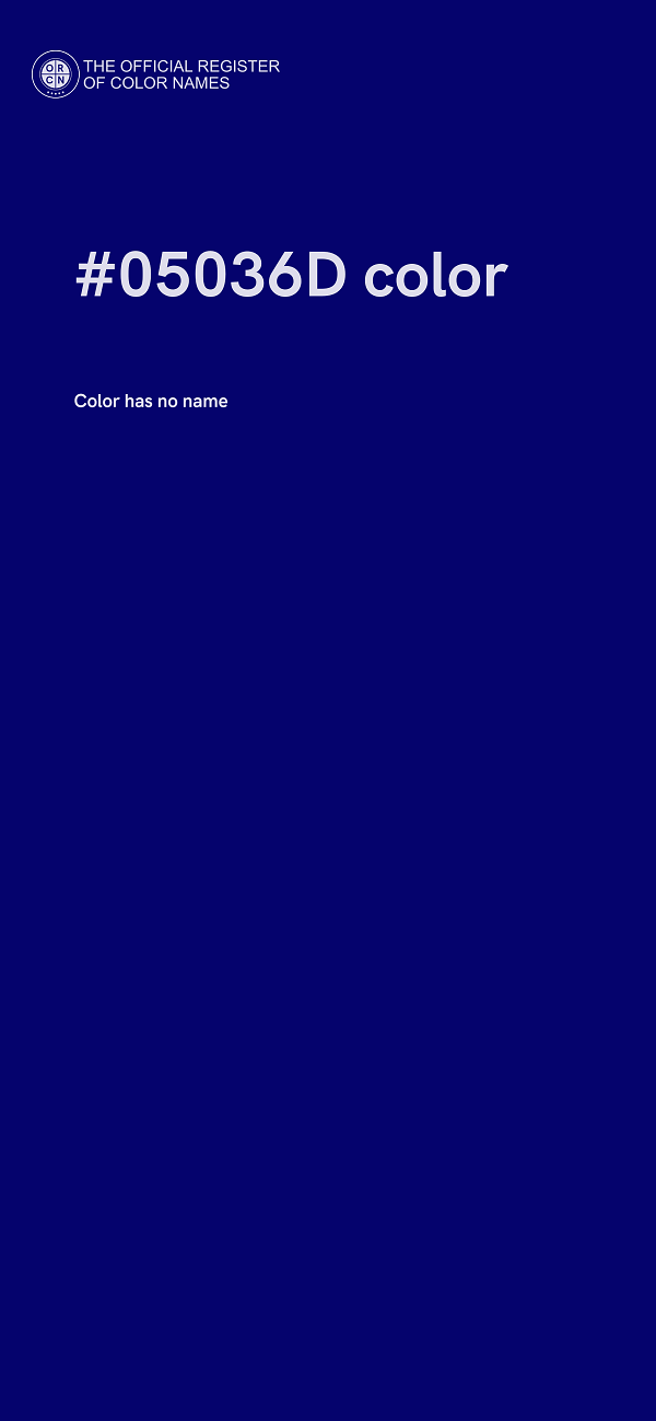 #05036D color image