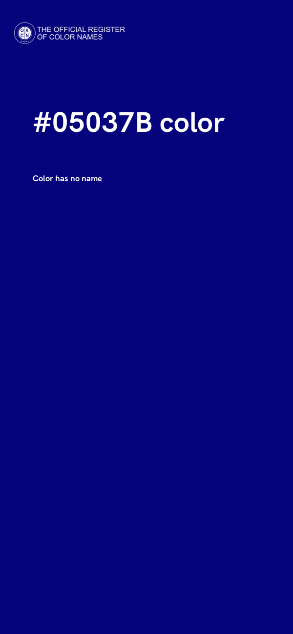 #05037B color image