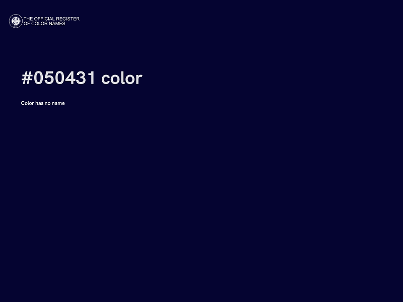 #050431 color image