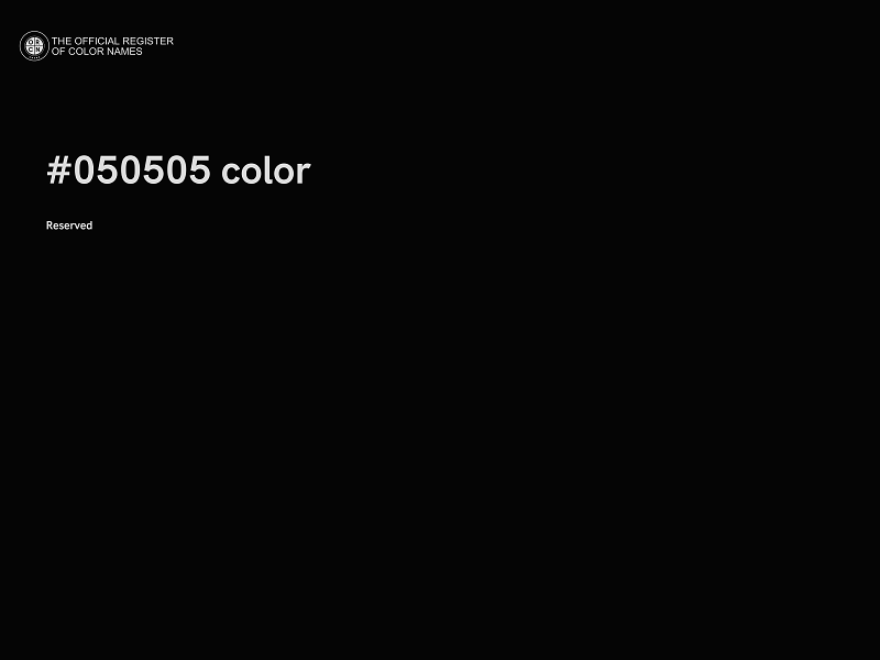 #050505 color image