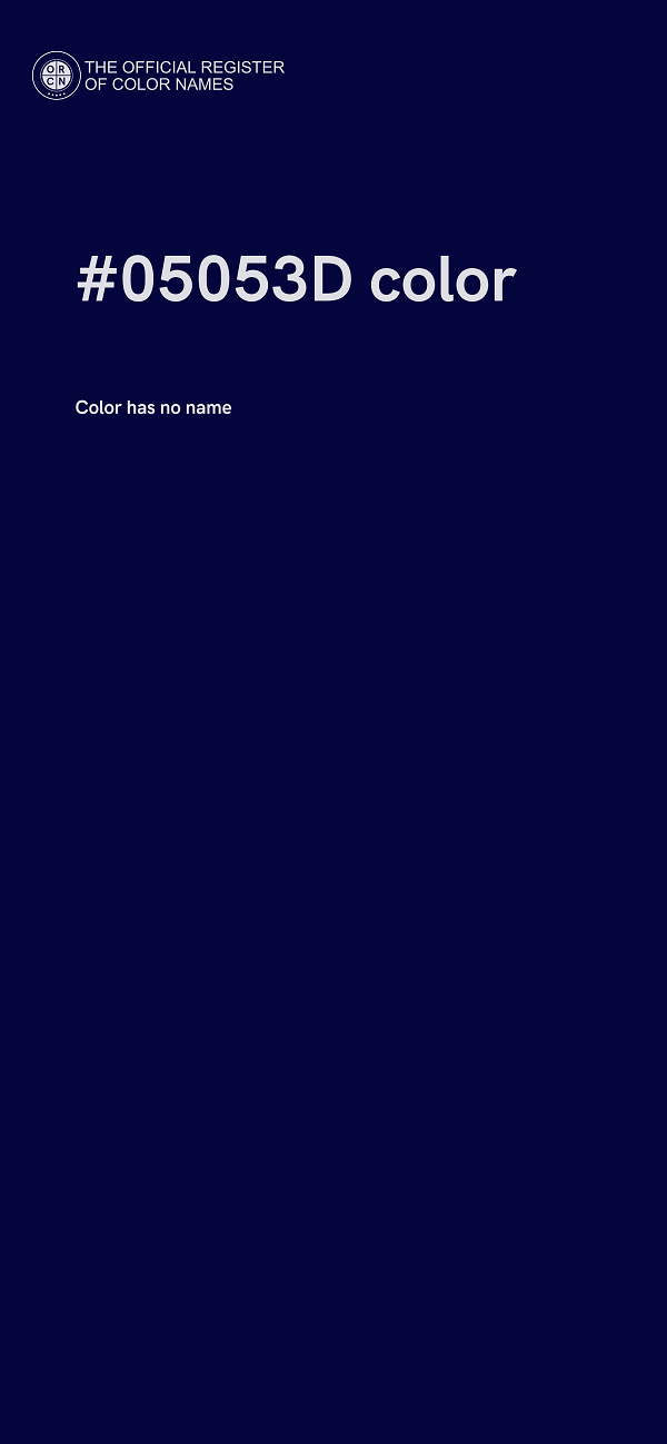 #05053D color image