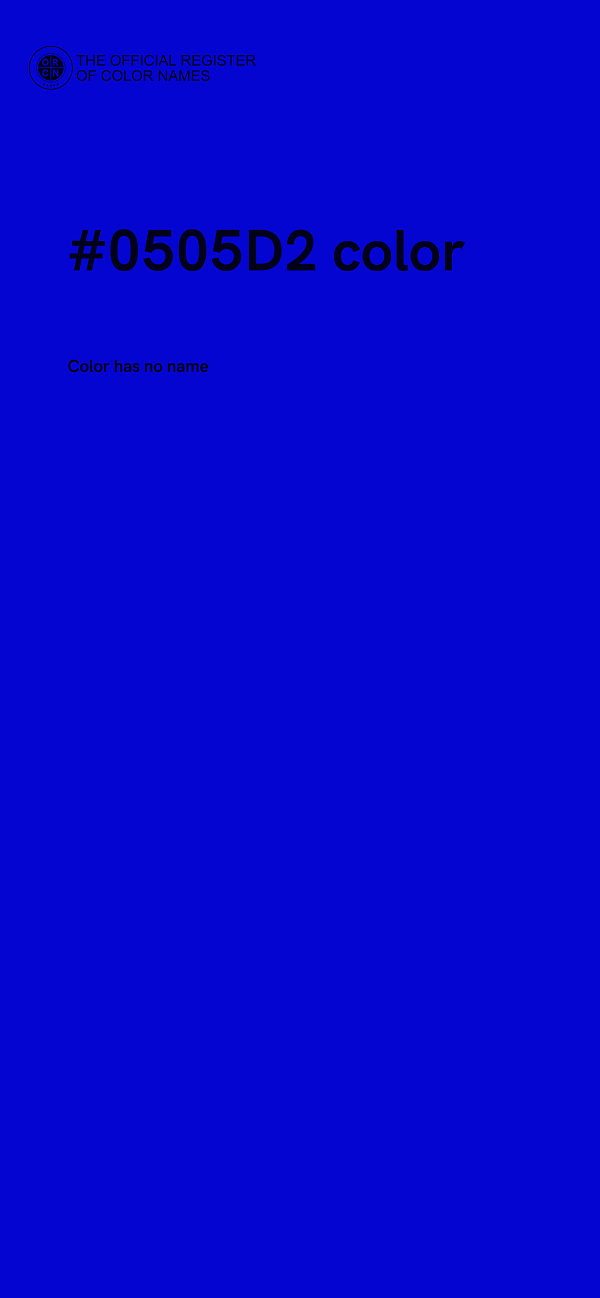 #0505D2 color image