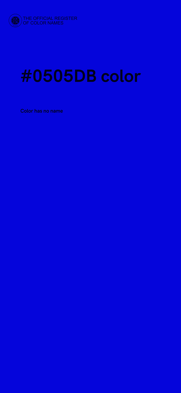 #0505DB color image