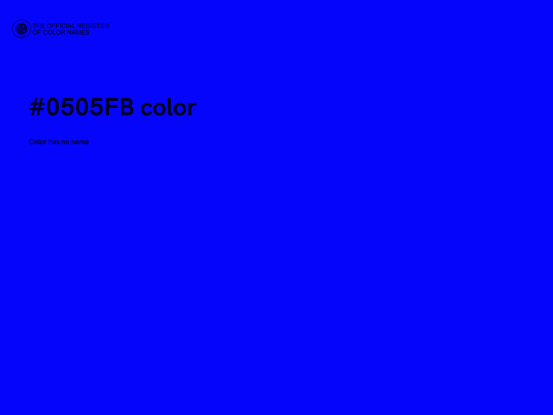 #0505FB color image