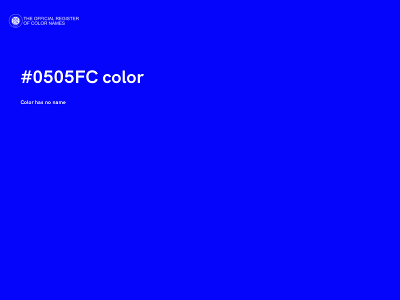#0505FC color image