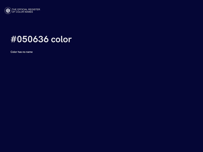 #050636 color image