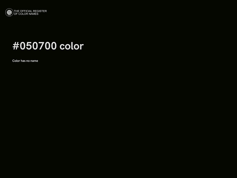 #050700 color image