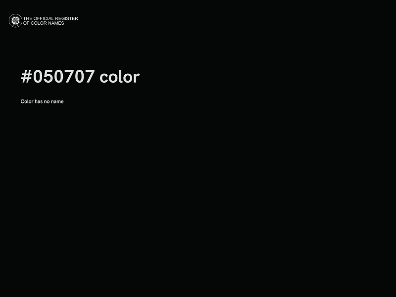 #050707 color image