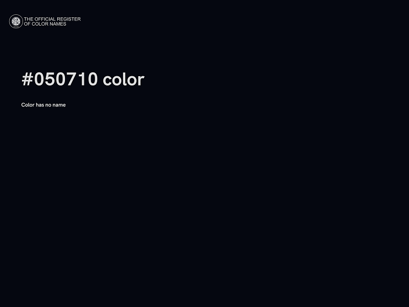#050710 color image