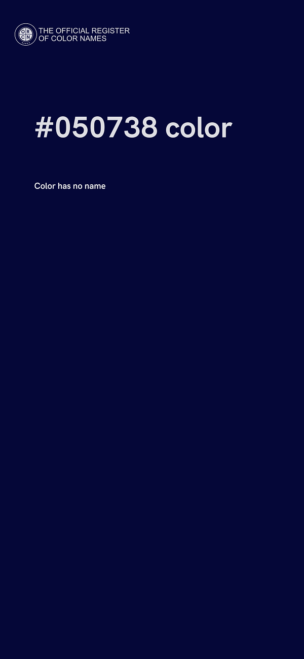 #050738 color image