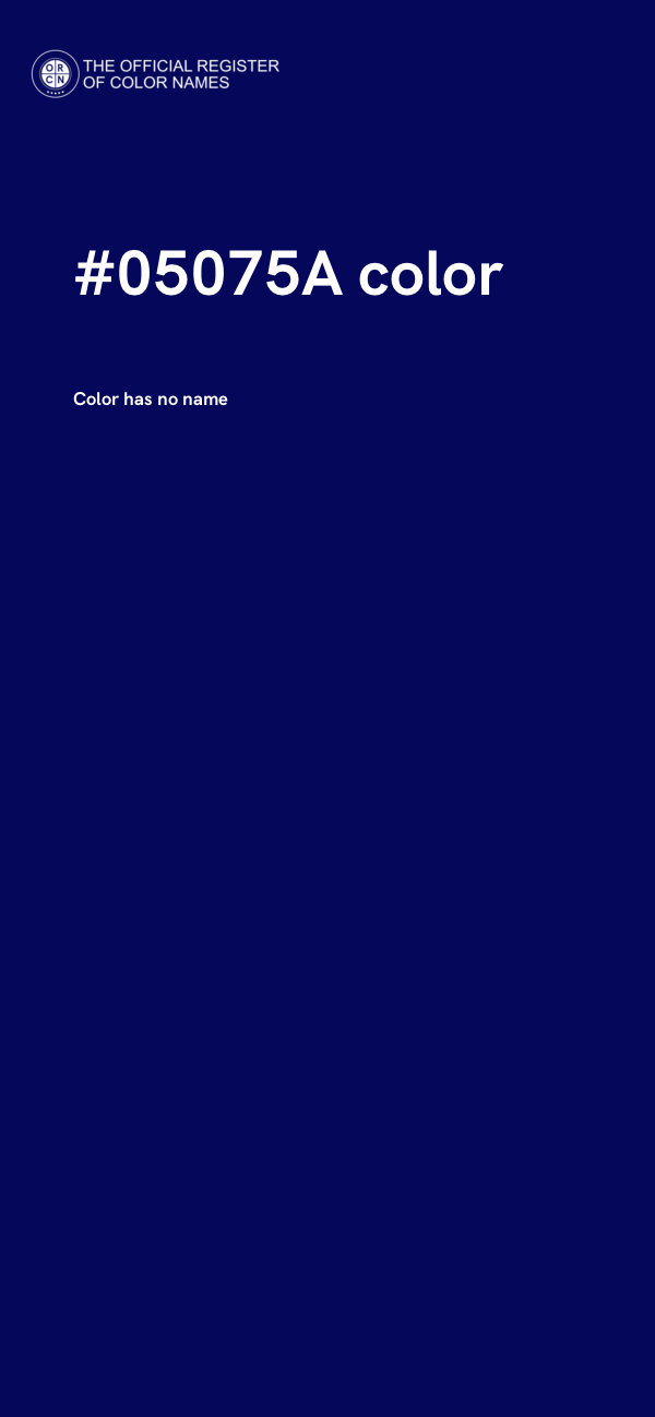 #05075A color image