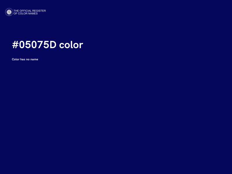 #05075D color image