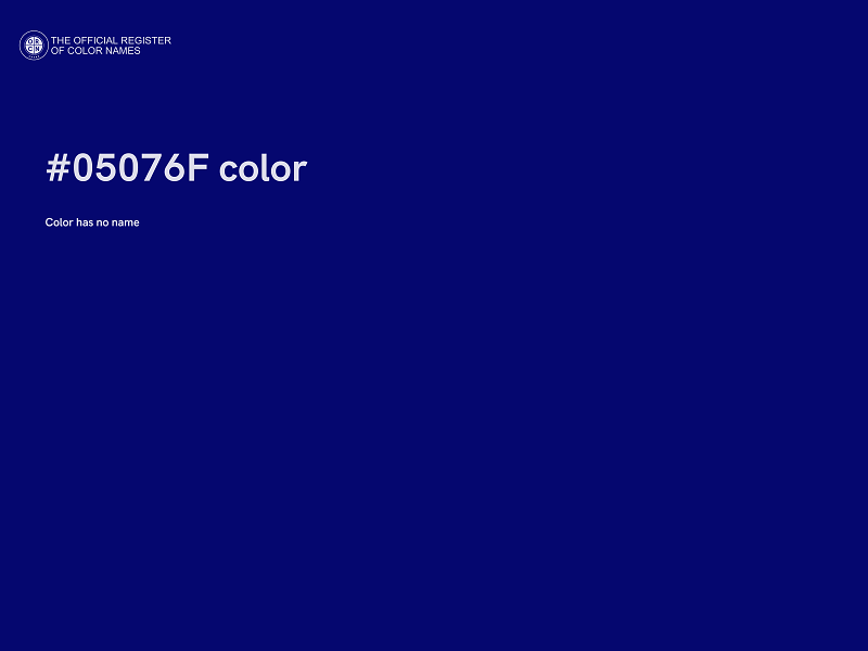 #05076F color image