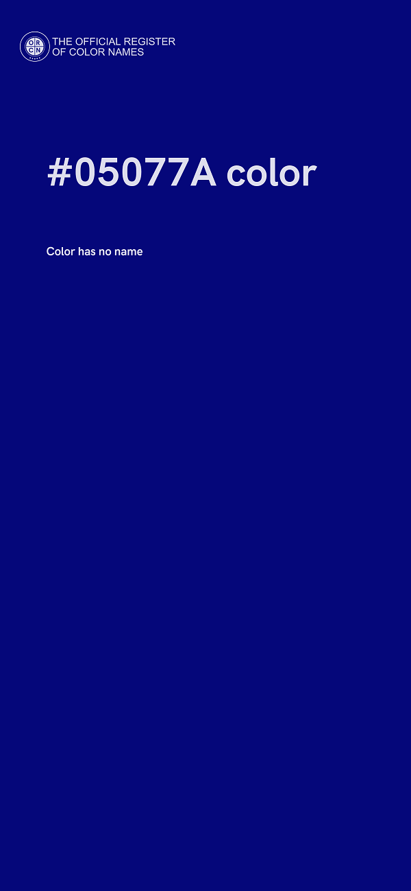 #05077A color image