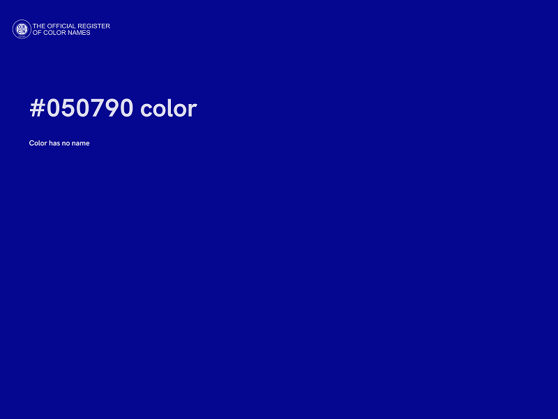 #050790 color image