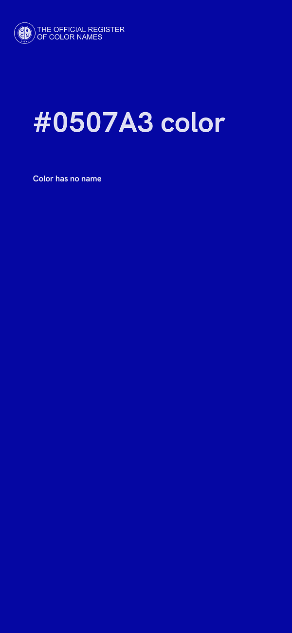 #0507A3 color image
