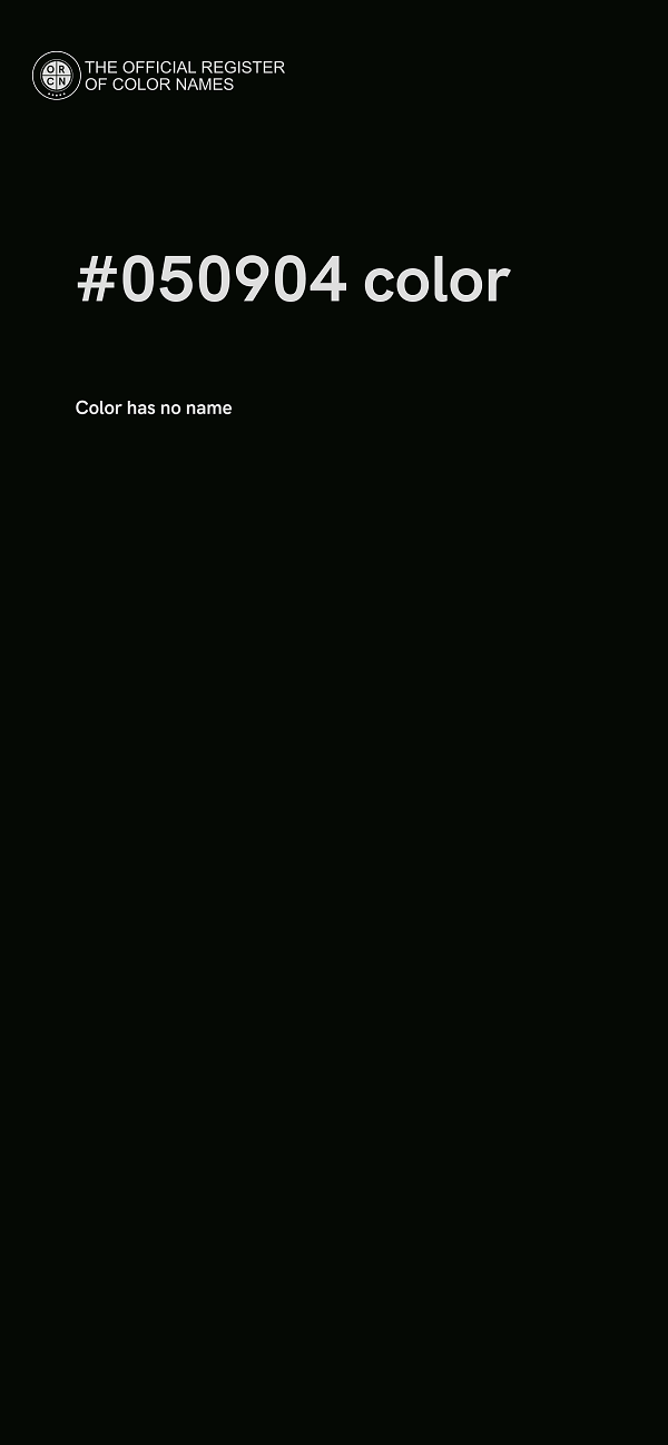 #050904 color image