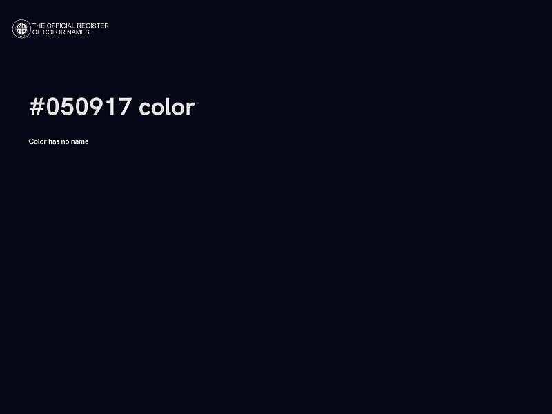 #050917 color image