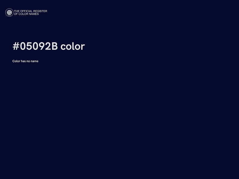 #05092B color image