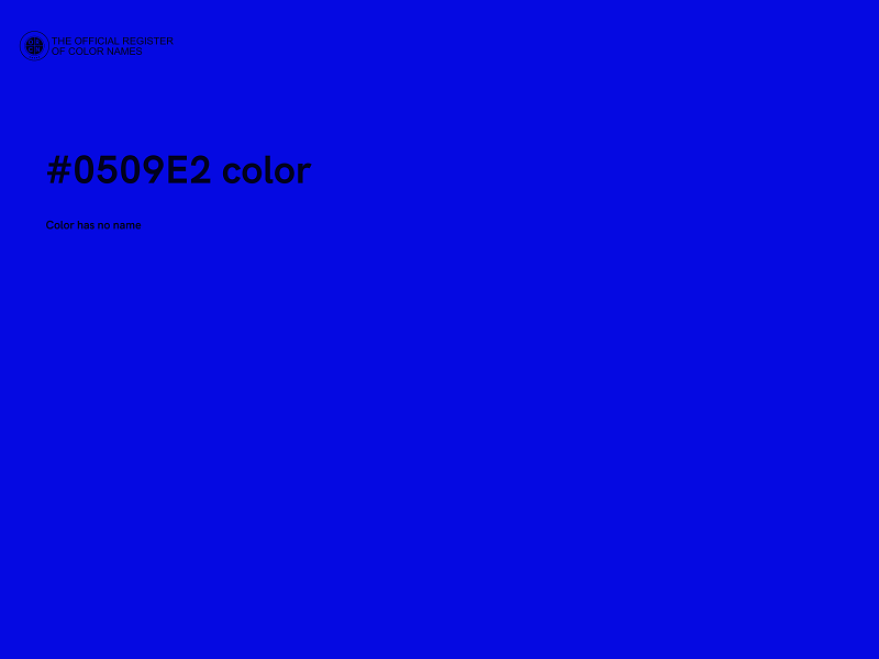 #0509E2 color image
