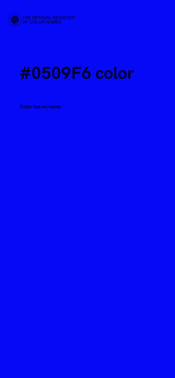 #0509F6 color image