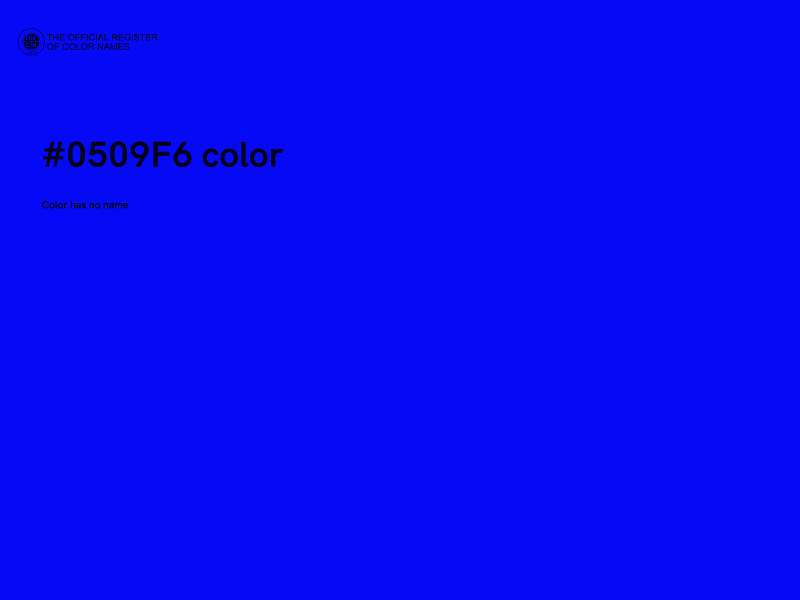 #0509F6 color image