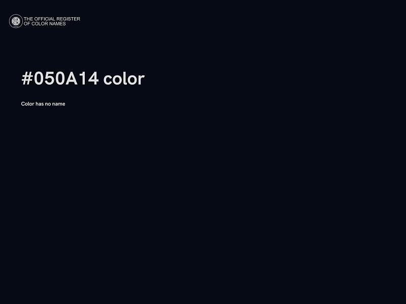 #050A14 color image